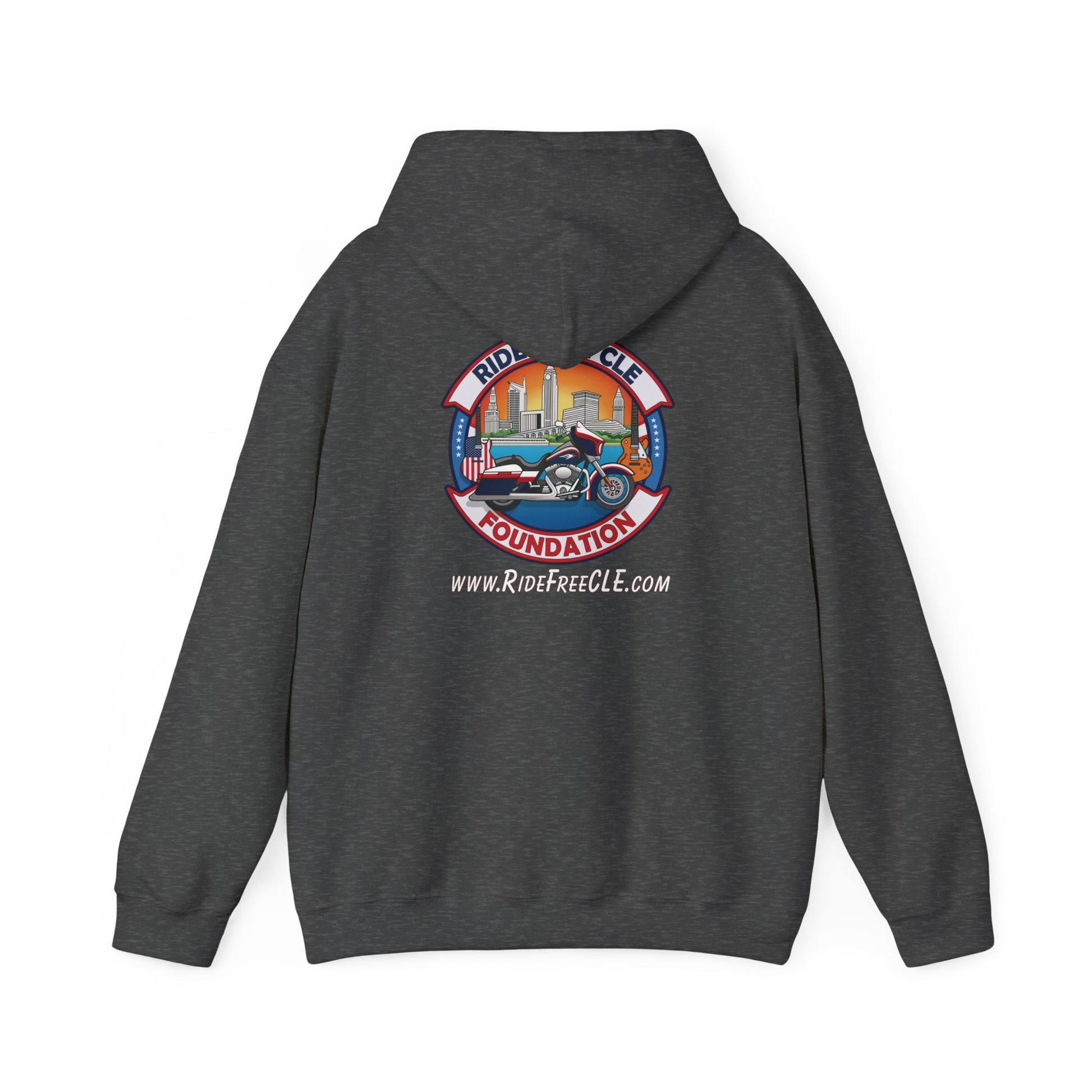 Ride Free CLE - Unisex Heavy Blend™ Hooded Sweatshirt - OCDandApparel