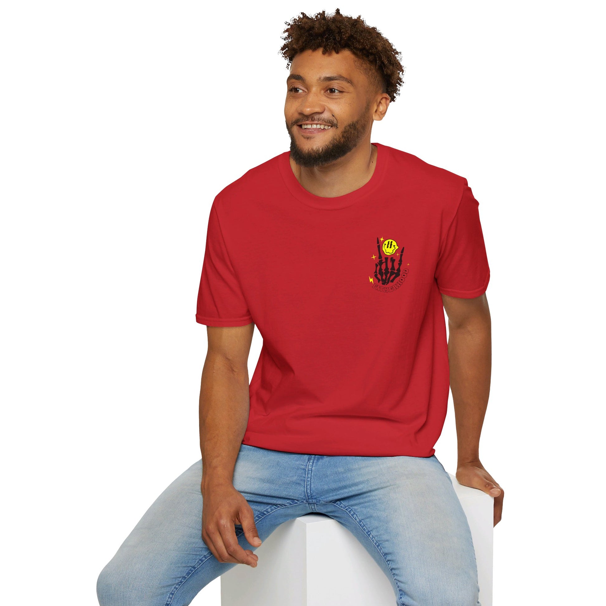 Rockin' Fatherhood - Unisex Softstyle T-Shirt - OCDandApparel
