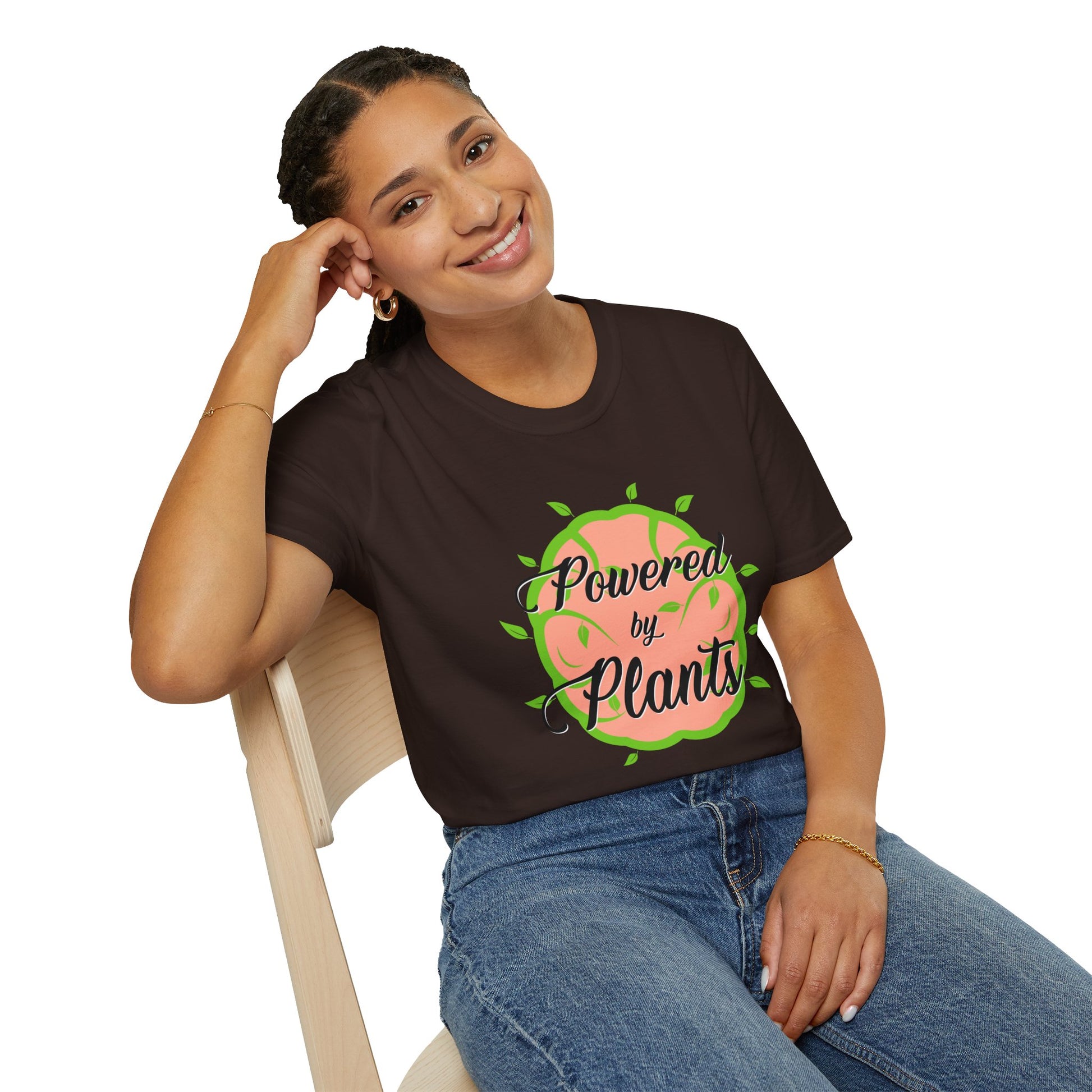 Powered by Plants - Unisex Softstyle T-Shirt - OCDandApparel