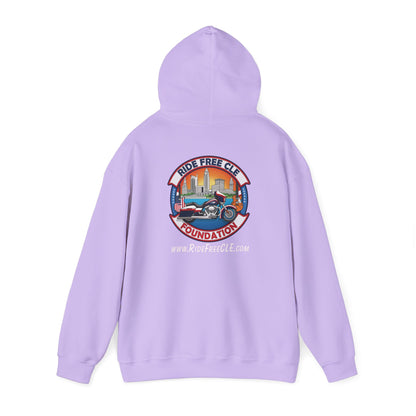 Ride Free CLE - Unisex Heavy Blend™ Hooded Sweatshirt - OCDandApparel