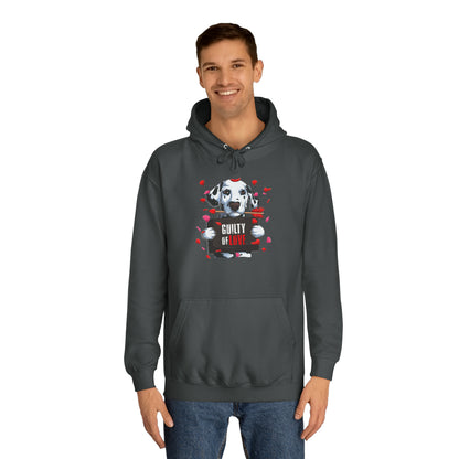 Guilty of Love Dalmatian - Unisex College Hoodie - OCDandApparel
