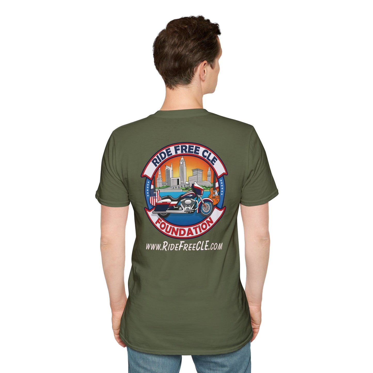 Ride Free CLE - Unisex Softstyle T-Shirt - OCDandApparel