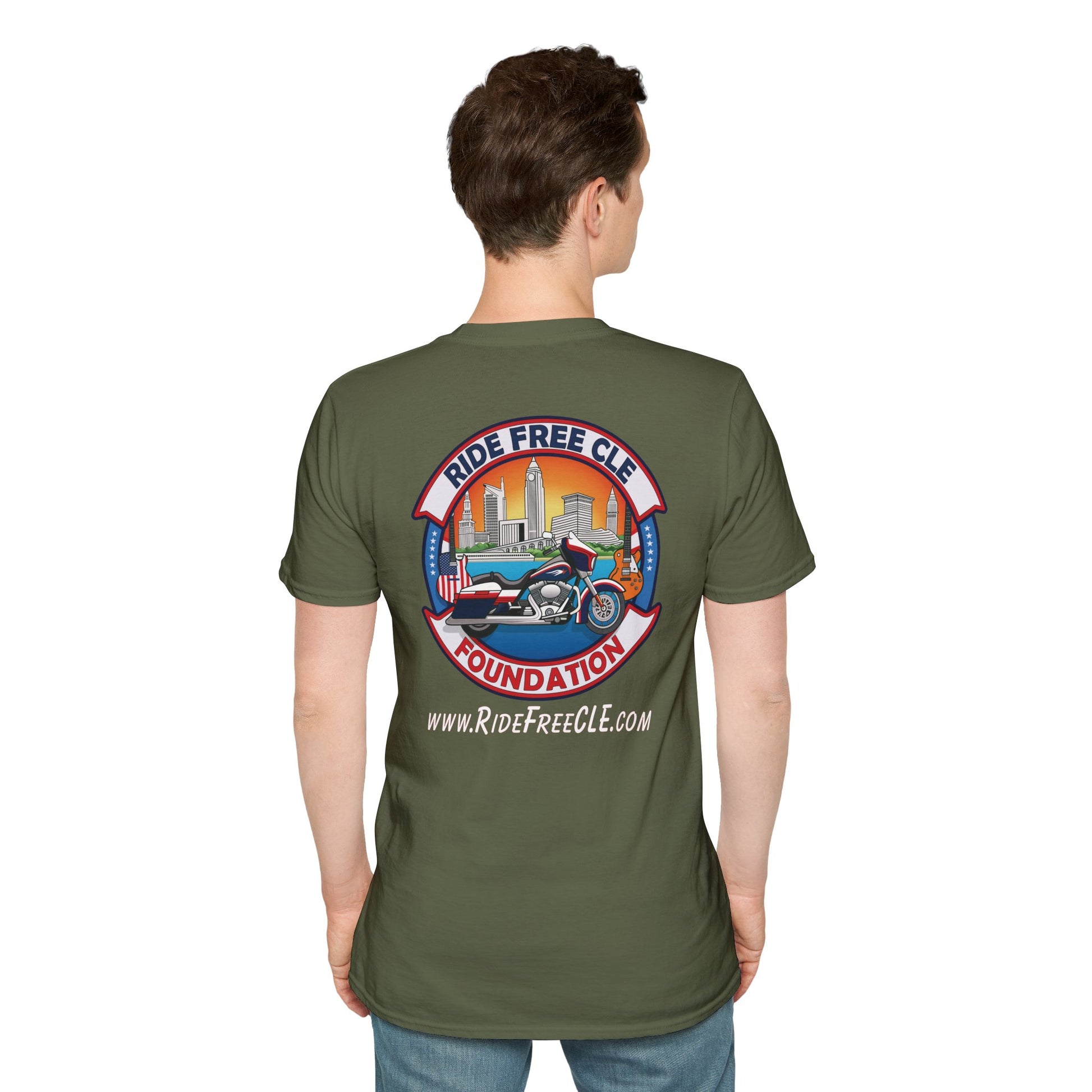 Ride Free CLE - Unisex Softstyle T-Shirt - OCDandApparel