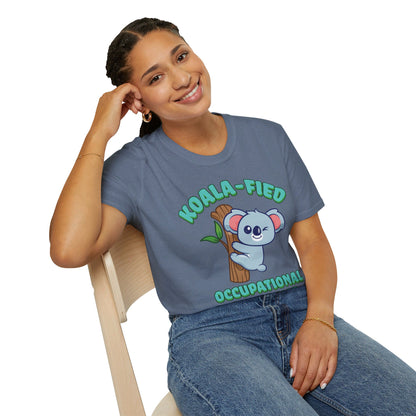 Koala-Fied Occupational Therapist - Unisex Softstyle T-Shirt - OCDandApparel