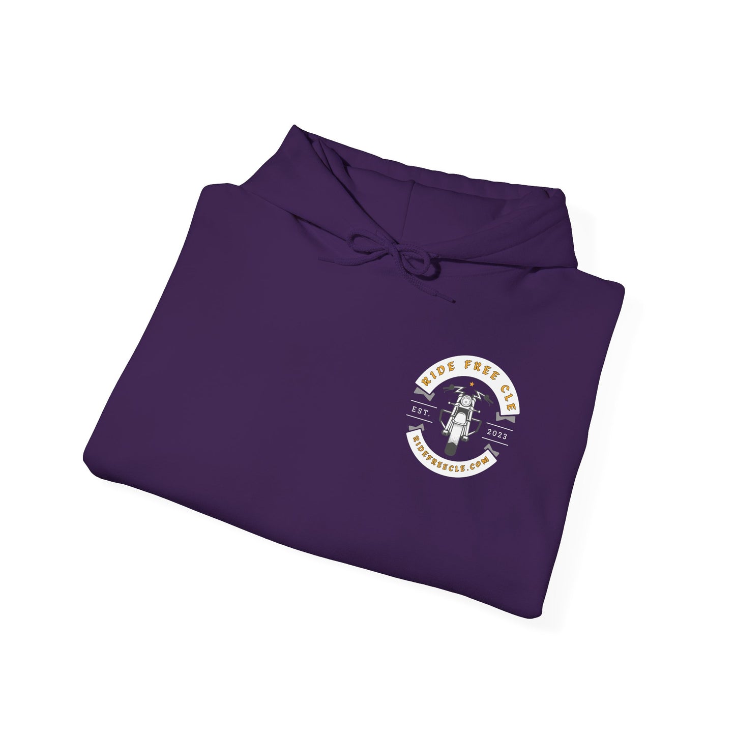 Ride Free CLE - Unisex Heavy Blend™ Hooded Sweatshirt - OCDandApparel