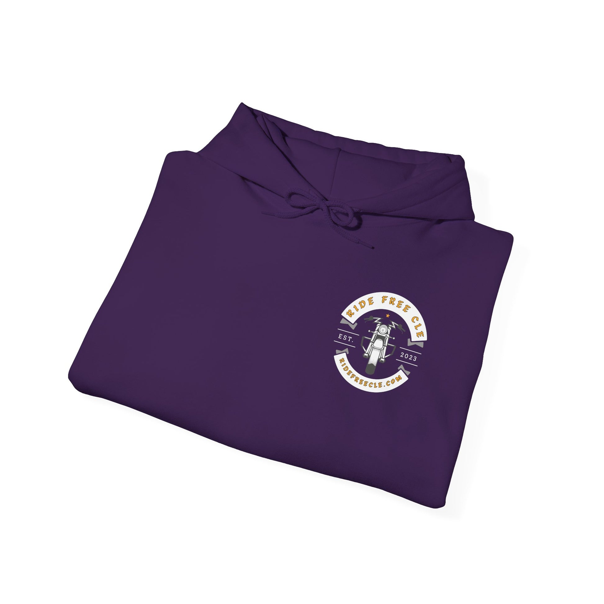 Ride Free CLE - Unisex Heavy Blend™ Hooded Sweatshirt - OCDandApparel