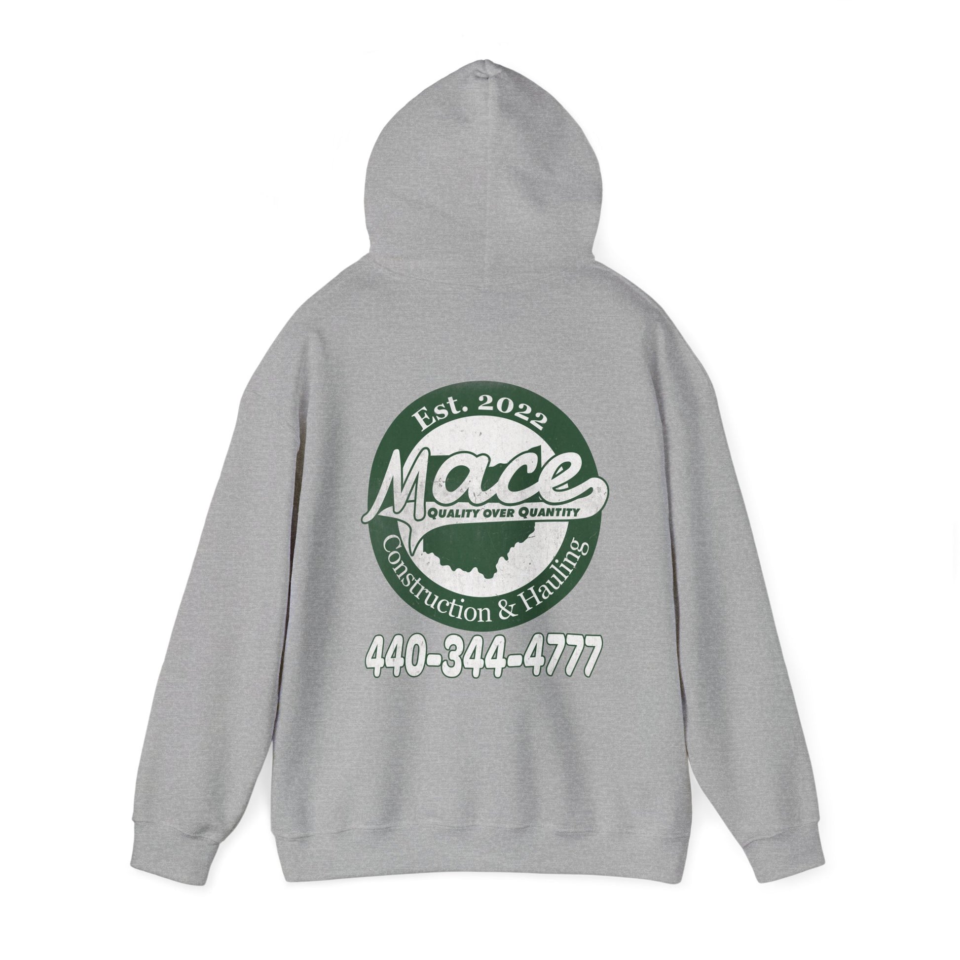 Mace Construction & Hauling - Unisex Heavy Blend™ Hooded Sweatshirt - OCDandApparel