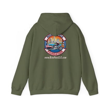 Ride Free CLE - Unisex Heavy Blend™ Hooded Sweatshirt - OCDandApparel