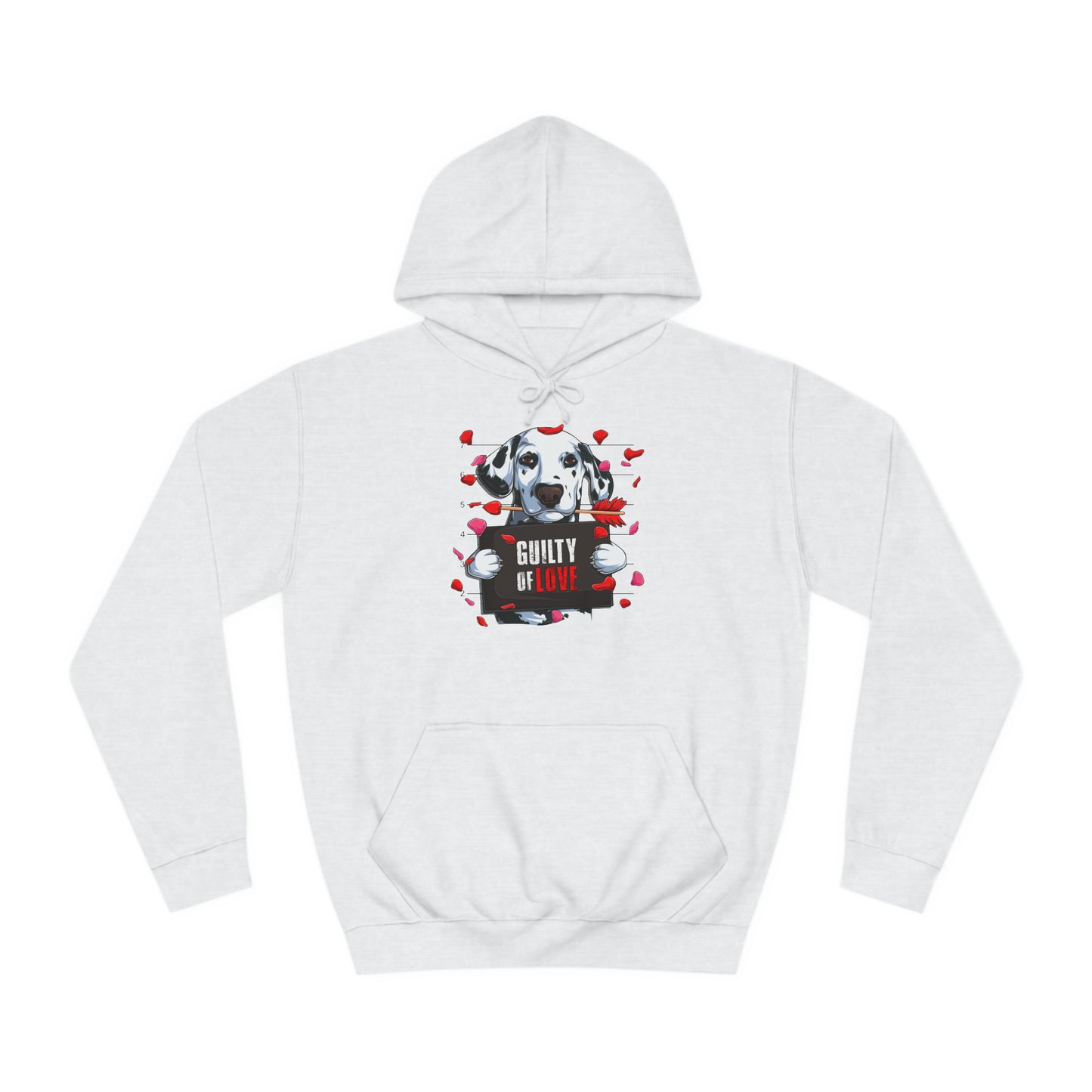Guilty of Love Dalmatian - Unisex College Hoodie - OCDandApparel
