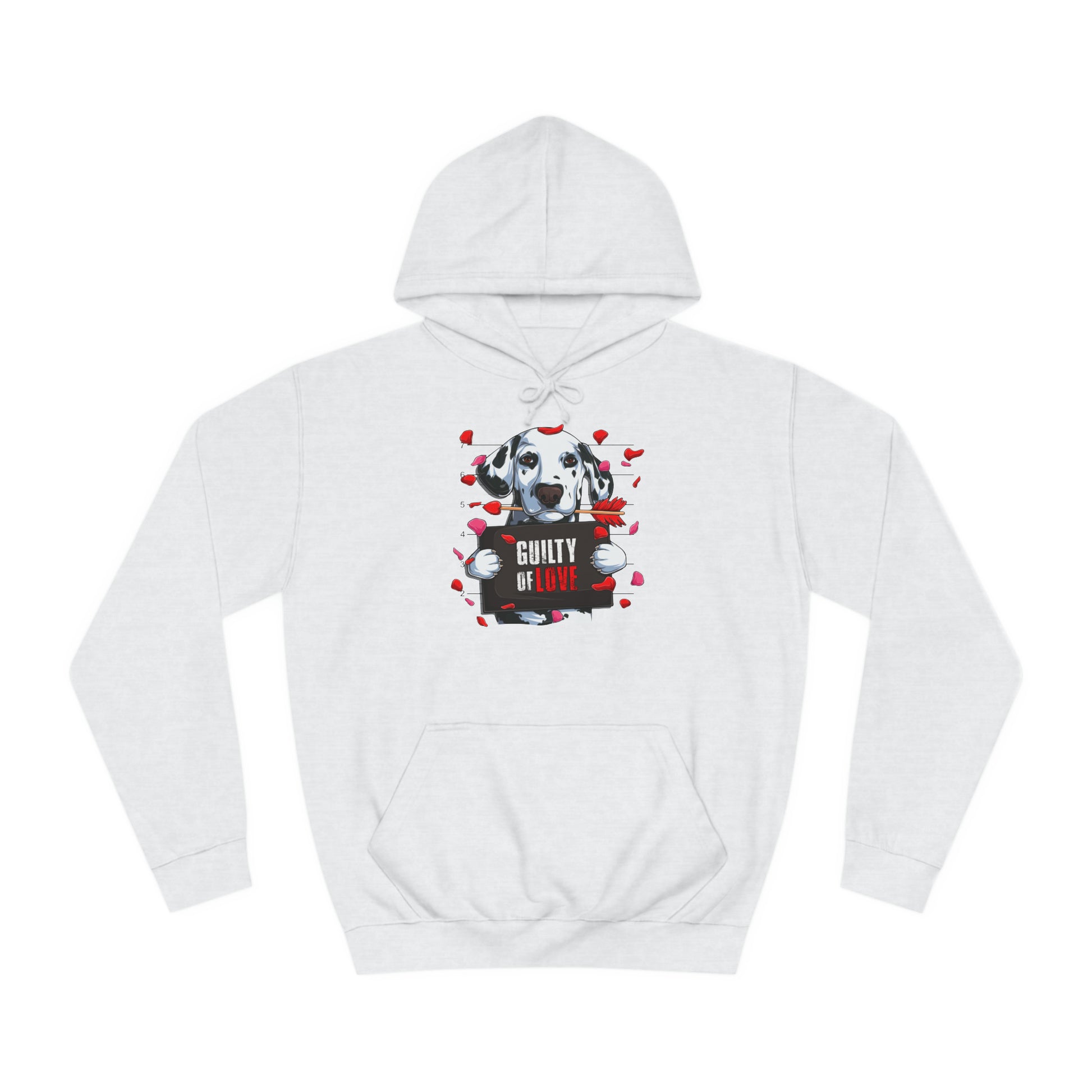 Guilty of Love Dalmatian - Unisex College Hoodie - OCDandApparel