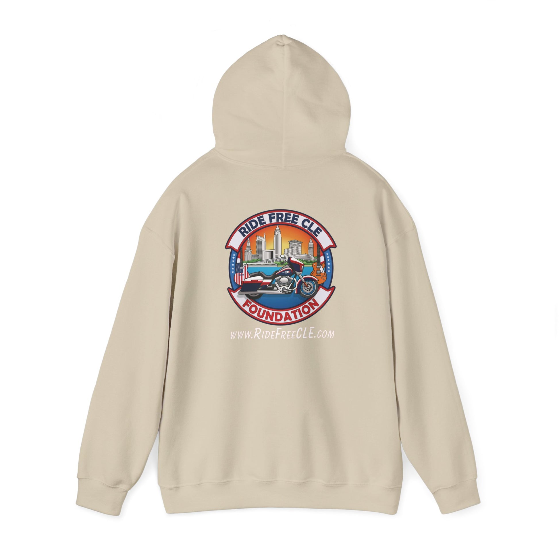 Ride Free CLE - Unisex Heavy Blend™ Hooded Sweatshirt - OCDandApparel