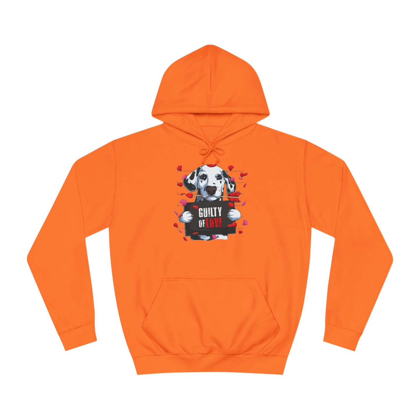 Guilty of Love Dalmatian - Unisex College Hoodie - OCDandApparel