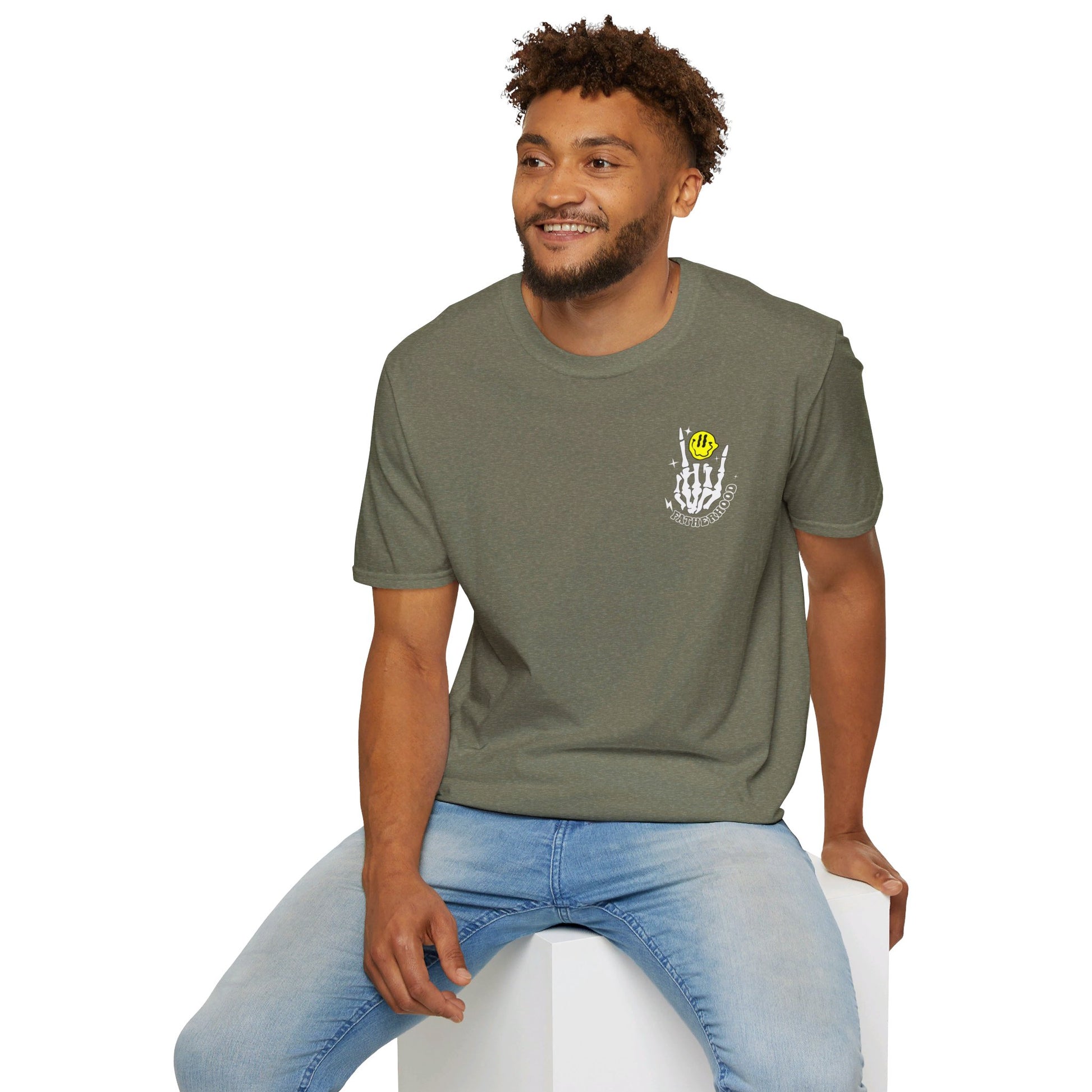 Rockin' Fatherhood - Unisex Softstyle T-Shirt - OCDandApparel