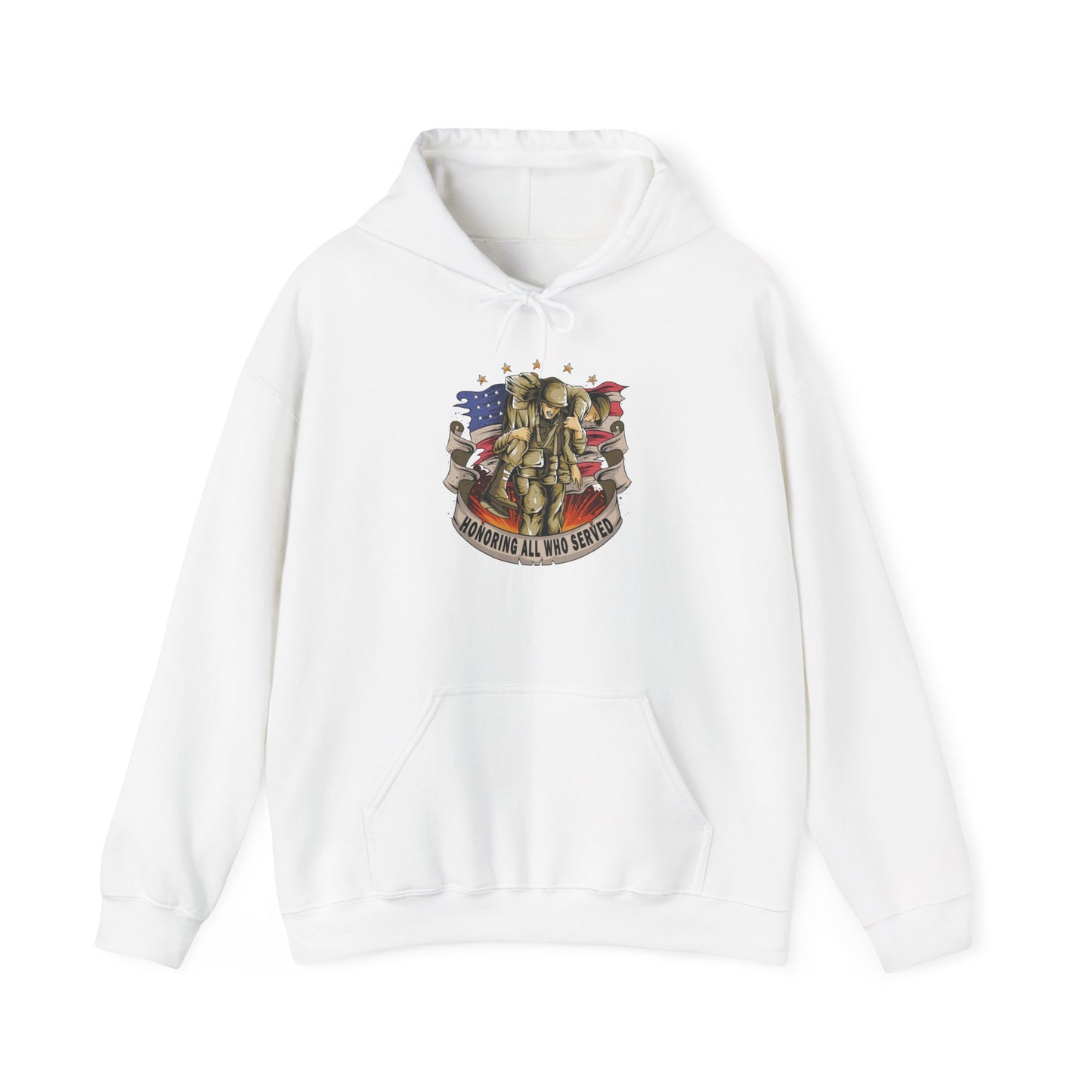 Honoring All Who Served - Unisex Heavy Blend™ Hooded Sweatshirt - OCDandApparel