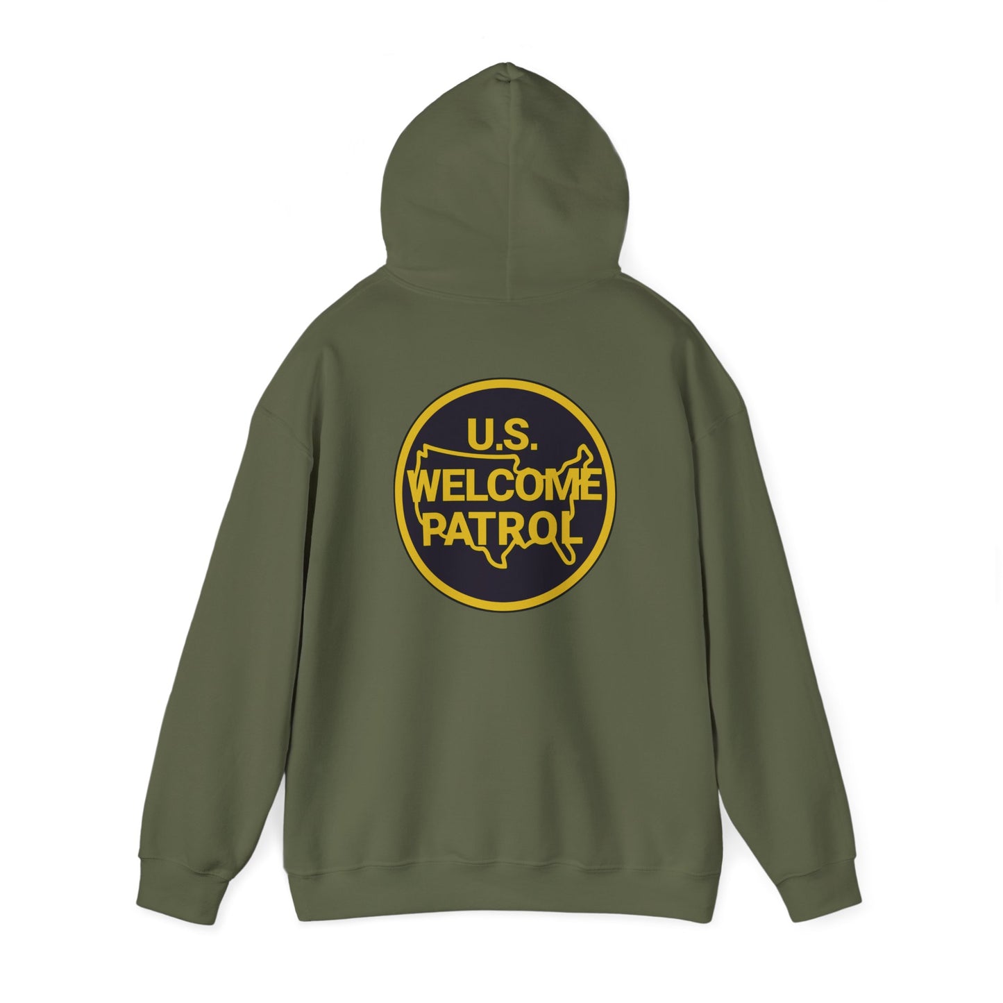 US Welcome Patrol Parody - Unisex Heavy Blend™ Hooded Sweatshirt - OCDandApparel