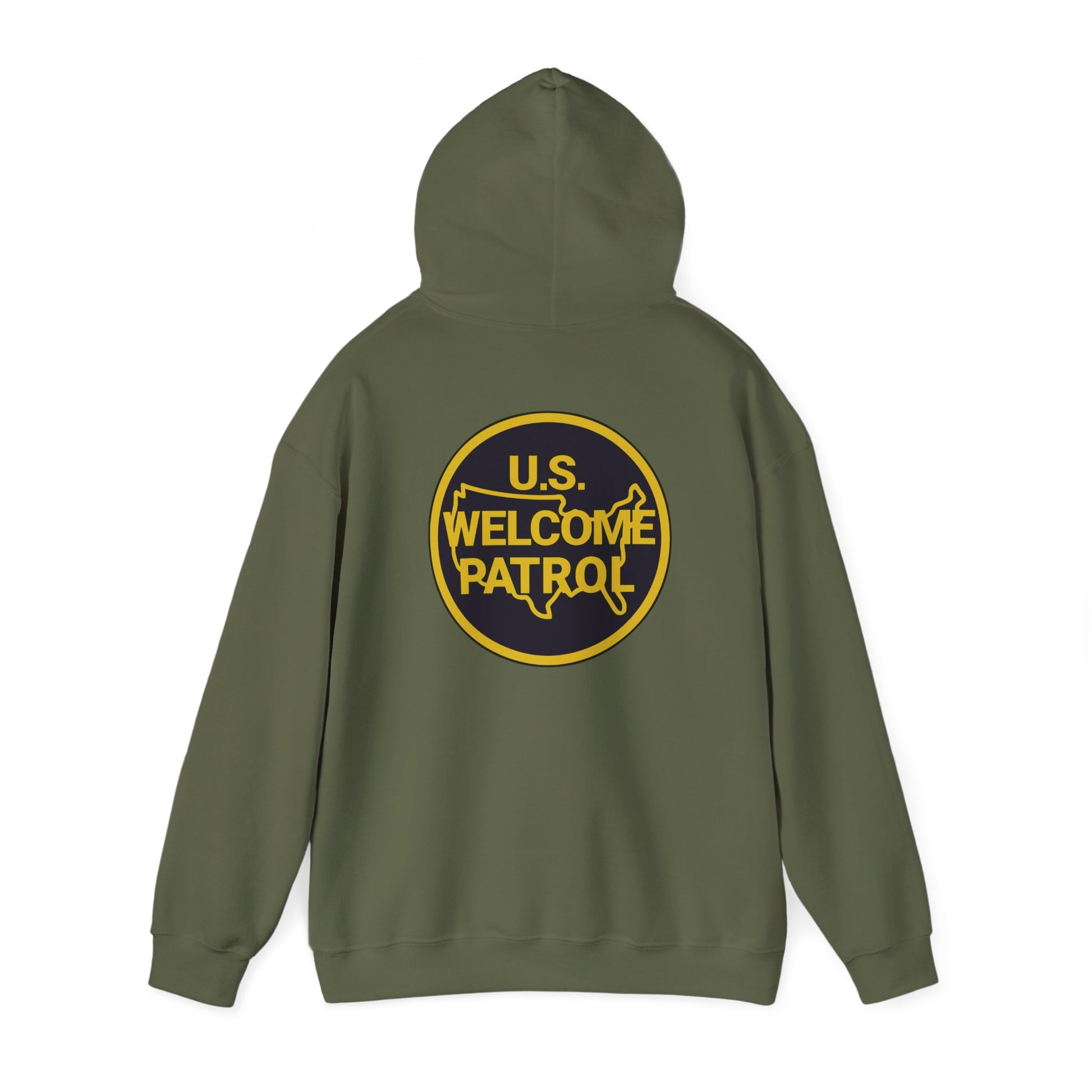 US Welcome Patrol Parody - Unisex Heavy Blend™ Hooded Sweatshirt - OCDandApparel
