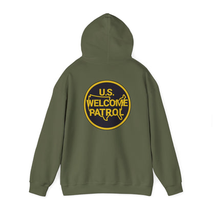US Welcome Patrol Parody - Unisex Heavy Blend™ Hooded Sweatshirt - OCDandApparel