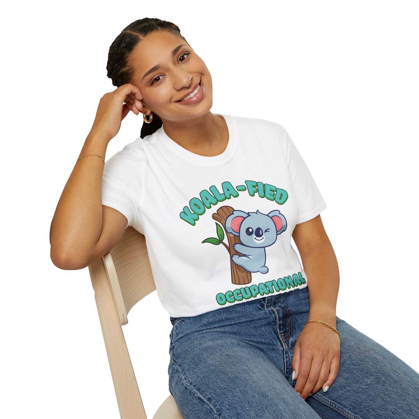 Koala-Fied Occupational Therapist - Unisex Softstyle T-Shirt - OCDandApparel