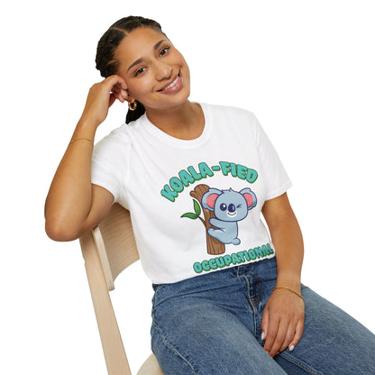 Koala-Fied Occupational Therapist - Unisex Softstyle T-Shirt - OCDandApparel