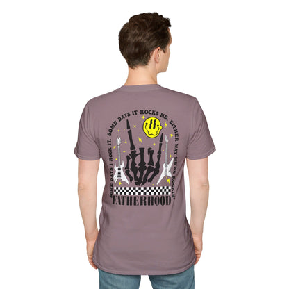 Rockin' Fatherhood - Unisex Softstyle T-Shirt - OCDandApparel