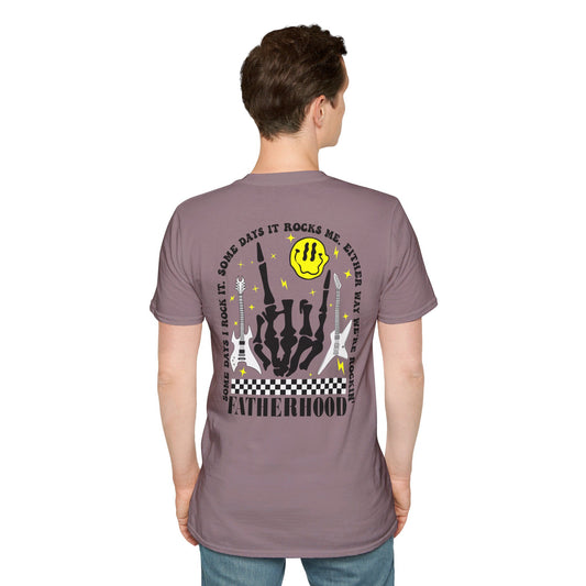 Rockin' Fatherhood - Unisex Softstyle T-Shirt - OCDandApparel