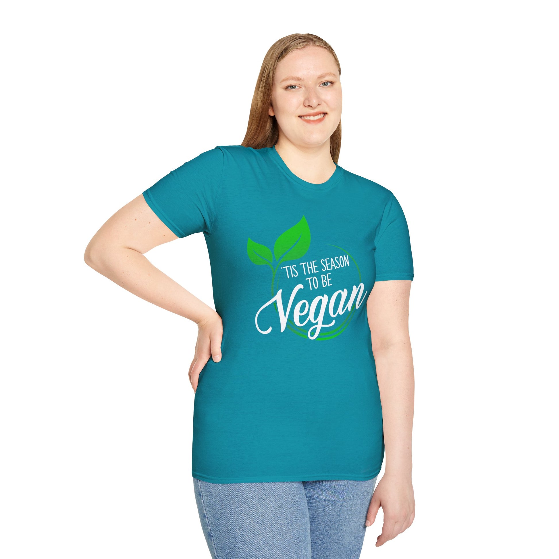 Tis the Season to be Vegan - Unisex Softstyle T-Shirt - OCDandApparel
