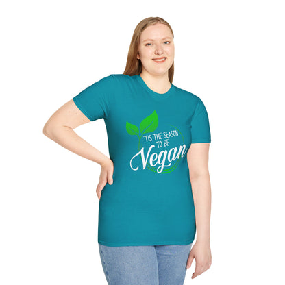 Tis the Season to be Vegan - Unisex Softstyle T-Shirt - OCDandApparel