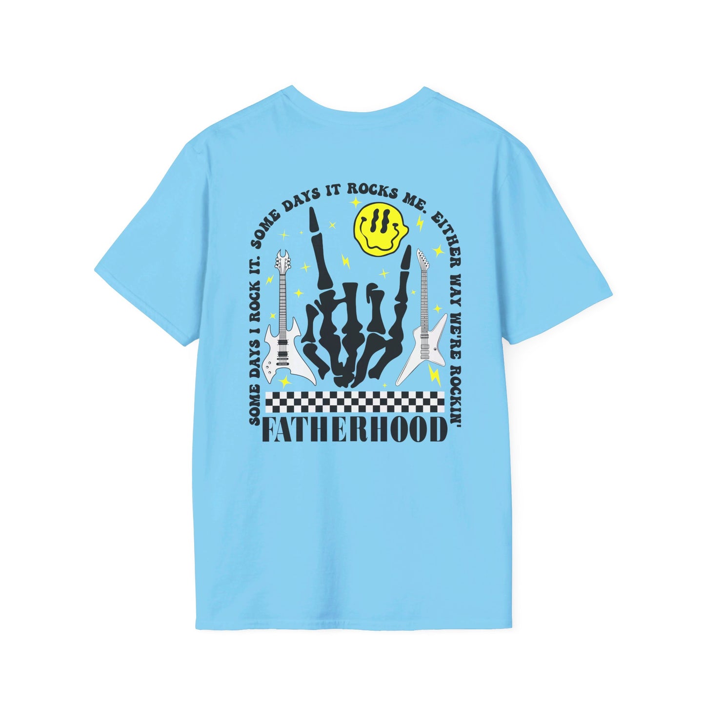 Rockin' Fatherhood - Unisex Softstyle T-Shirt - OCDandApparel