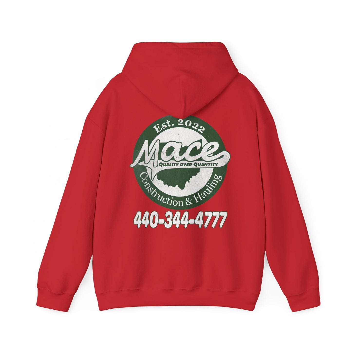 Mace Construction & Hauling - Unisex Heavy Blend™ Hooded Sweatshirt - OCDandApparel