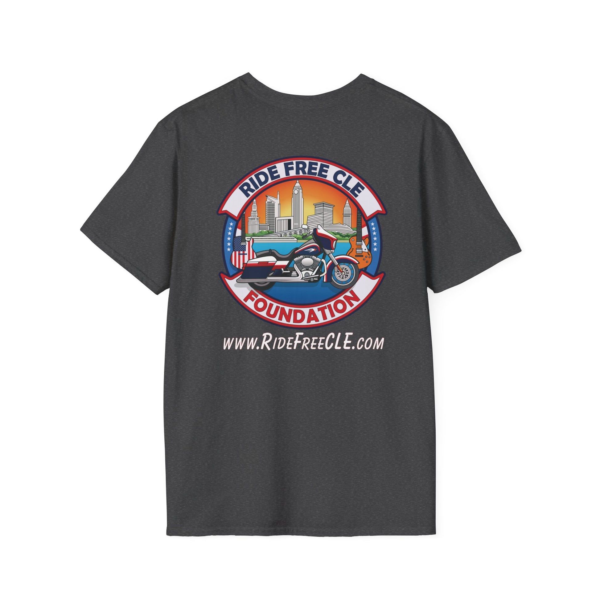 Ride Free CLE - Unisex Softstyle T-Shirt - OCDandApparel