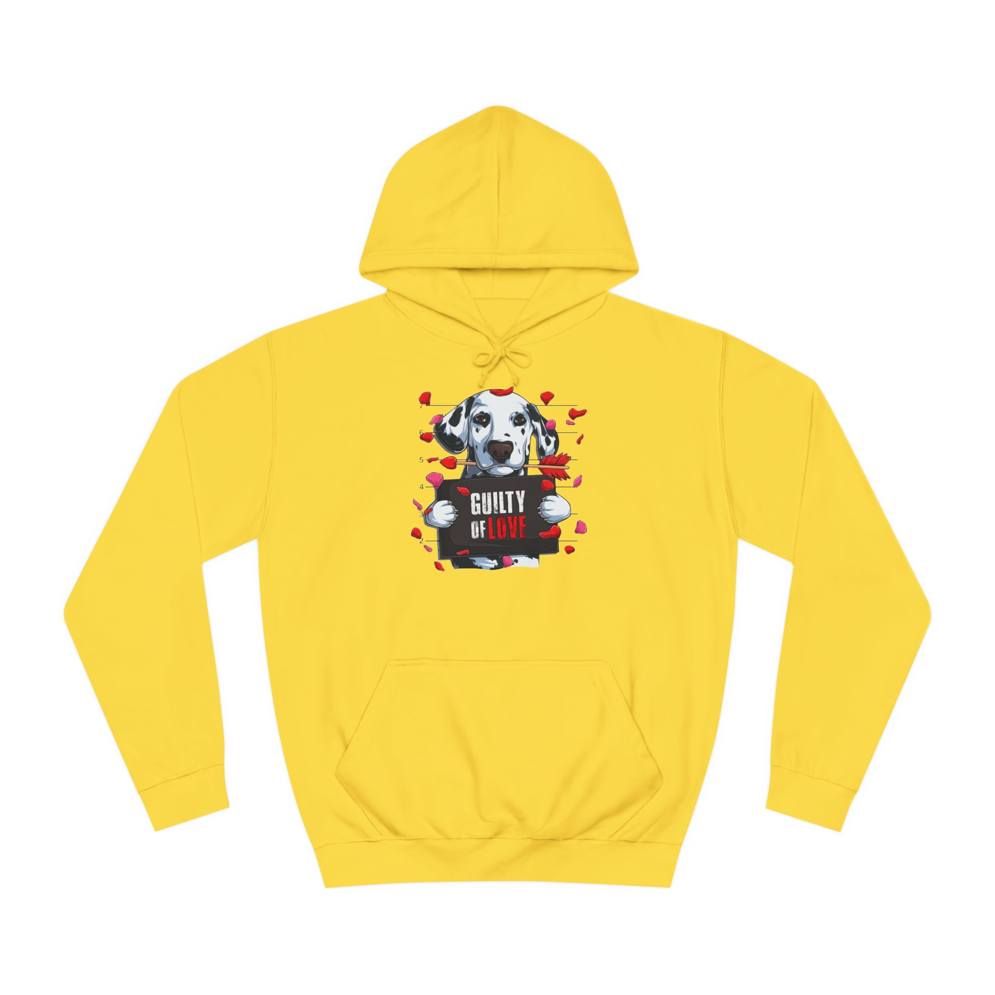 Guilty of Love Dalmatian - Unisex College Hoodie - OCDandApparel