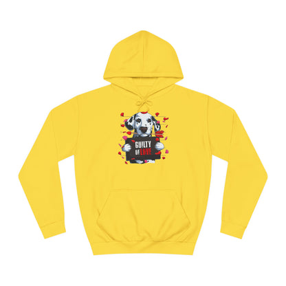 Guilty of Love Dalmatian - Unisex College Hoodie - OCDandApparel