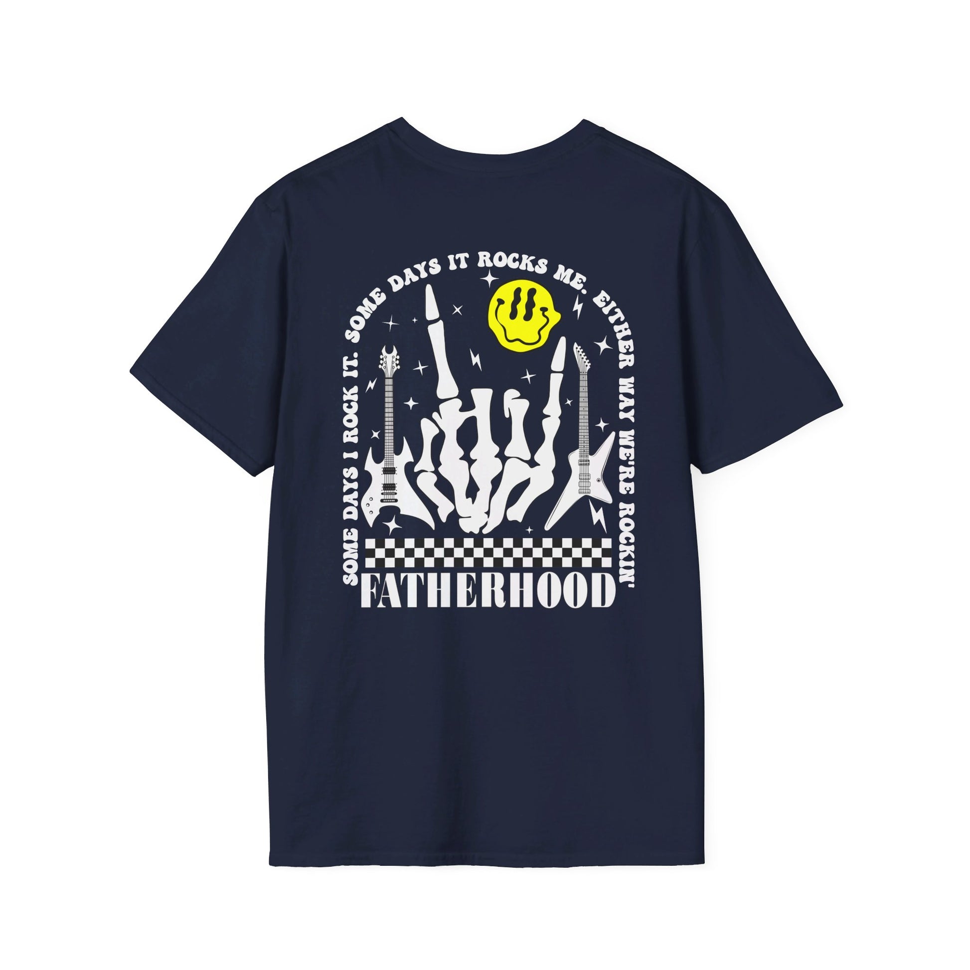 Rockin' Fatherhood - Unisex Softstyle T-Shirt - OCDandApparel