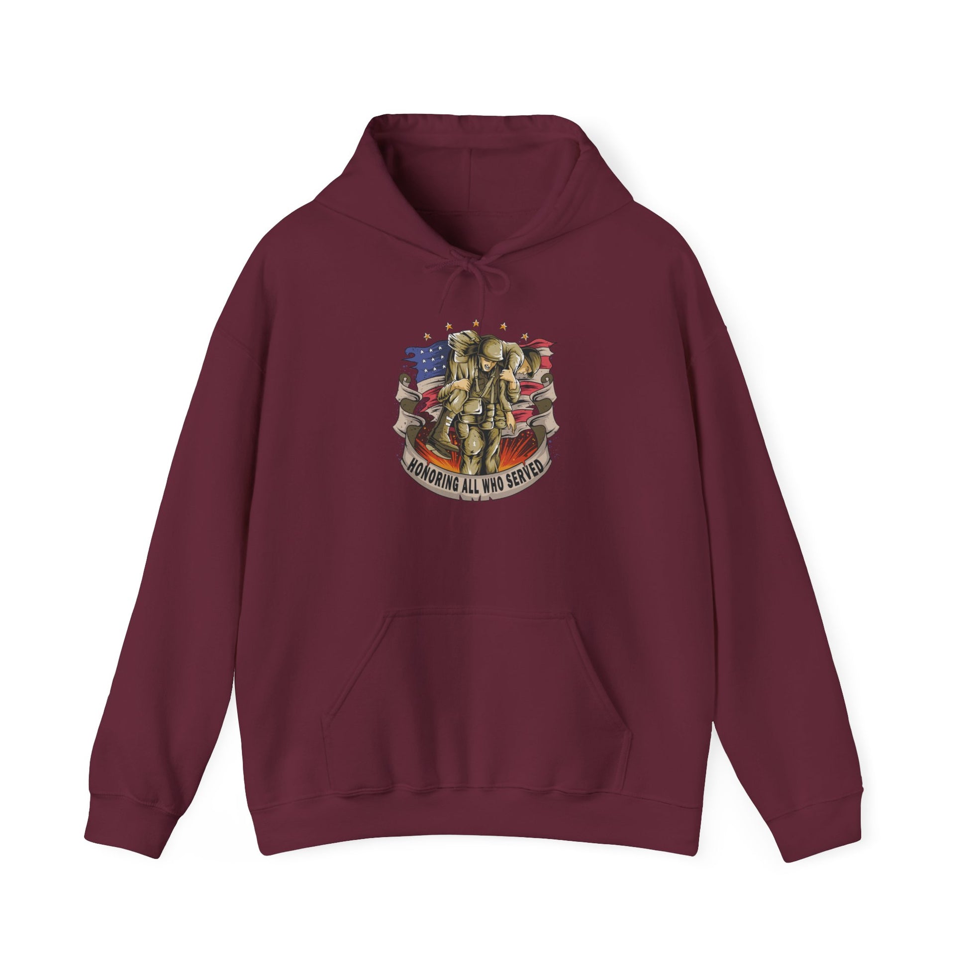 Honoring All Who Served - Unisex Heavy Blend™ Hooded Sweatshirt - OCDandApparel
