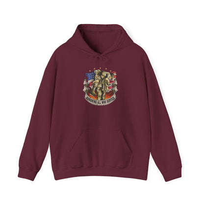 Honoring All Who Served - Unisex Heavy Blend™ Hooded Sweatshirt - OCDandApparel