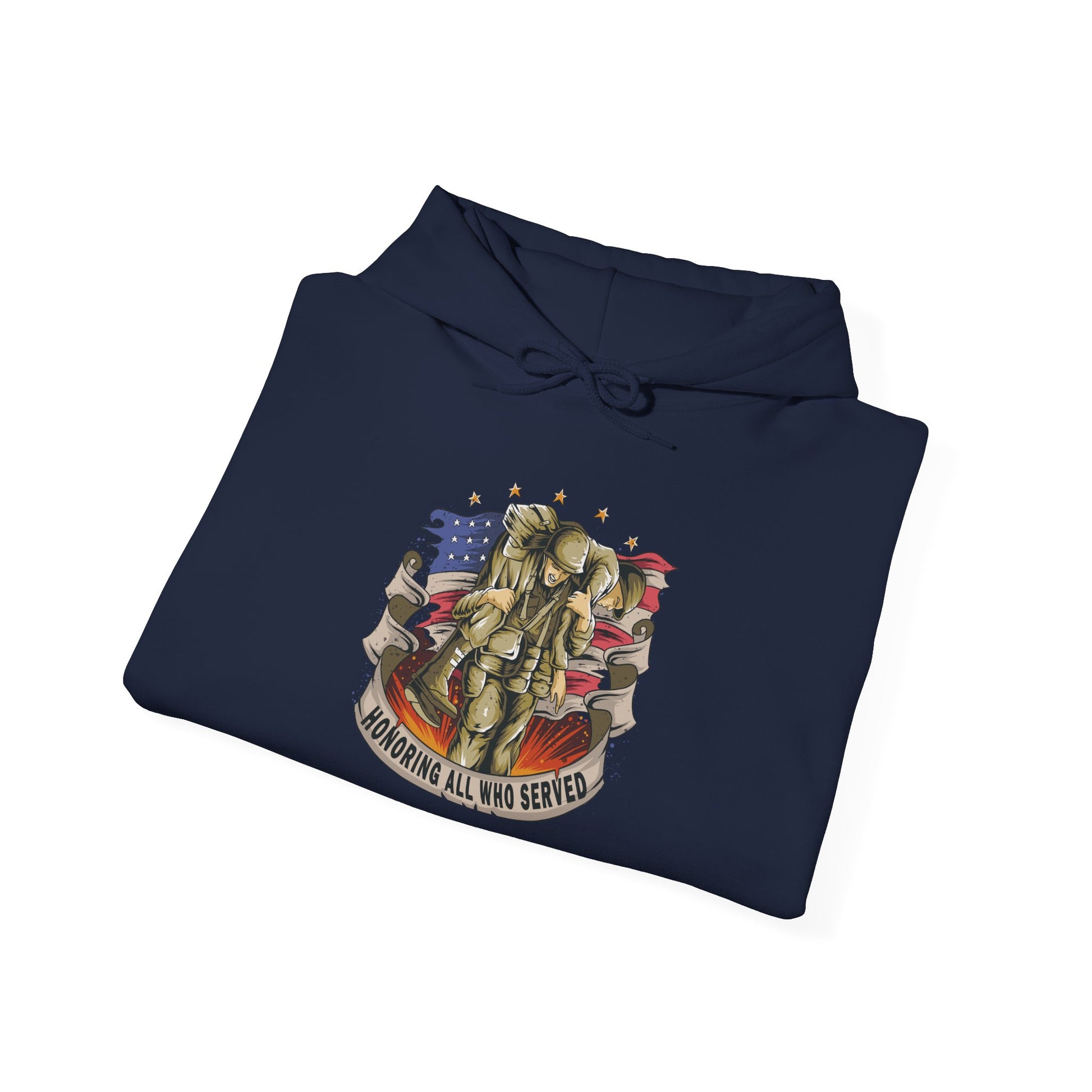Honoring All Who Served - Unisex Heavy Blend™ Hooded Sweatshirt - OCDandApparel