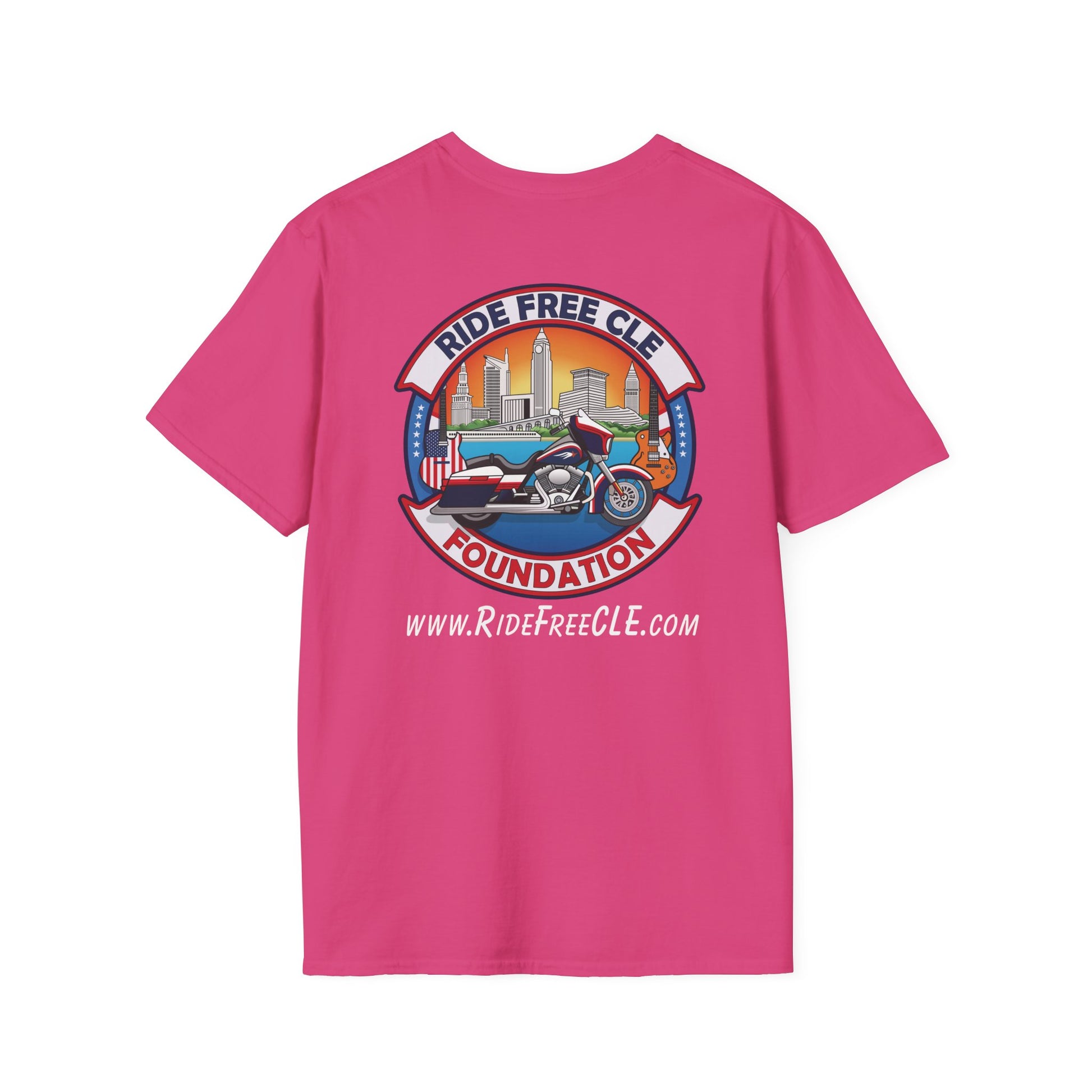 Ride Free CLE - Unisex Softstyle T-Shirt - OCDandApparel