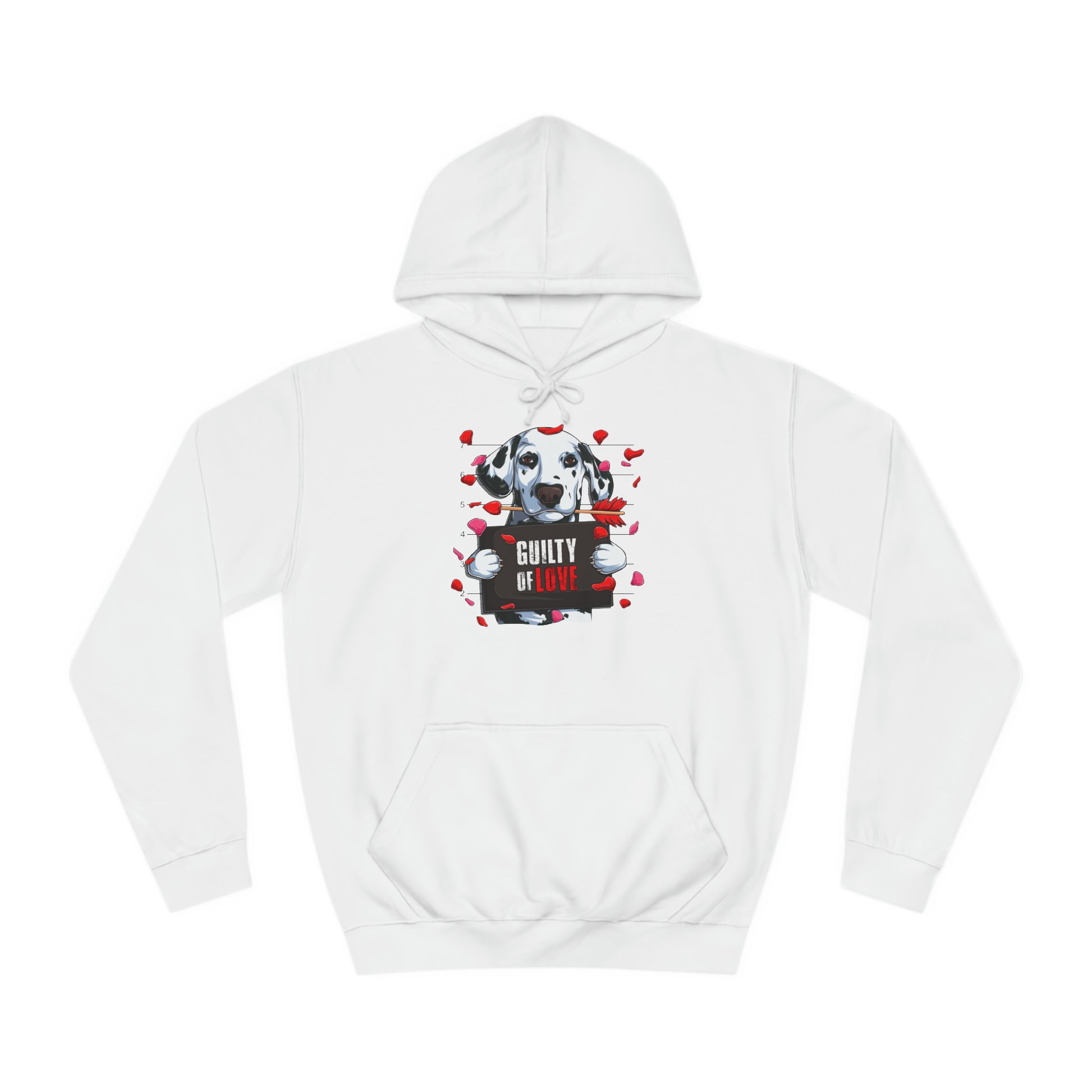 Guilty of Love Dalmatian - Unisex College Hoodie - OCDandApparel