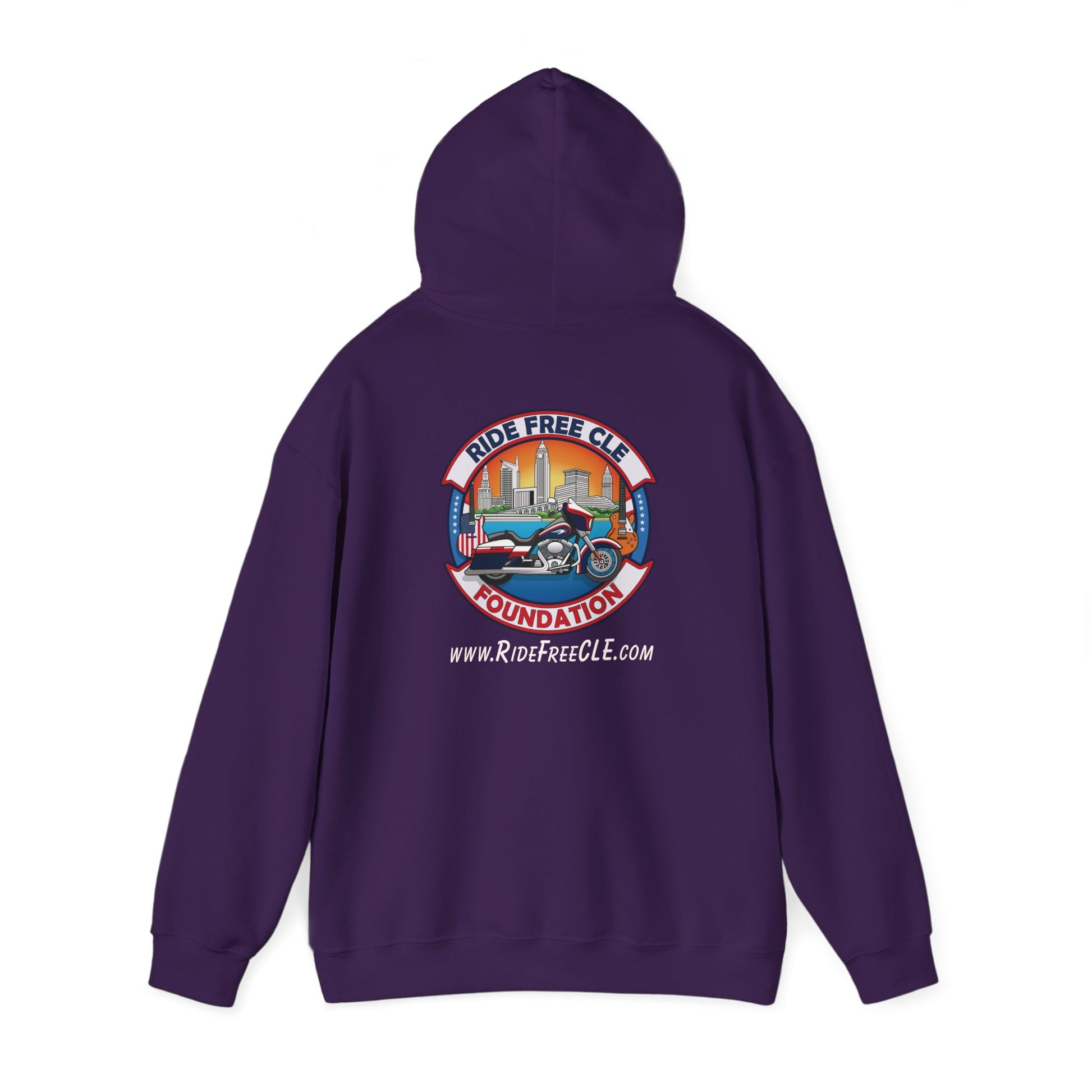 Ride Free CLE - Unisex Heavy Blend™ Hooded Sweatshirt - OCDandApparel
