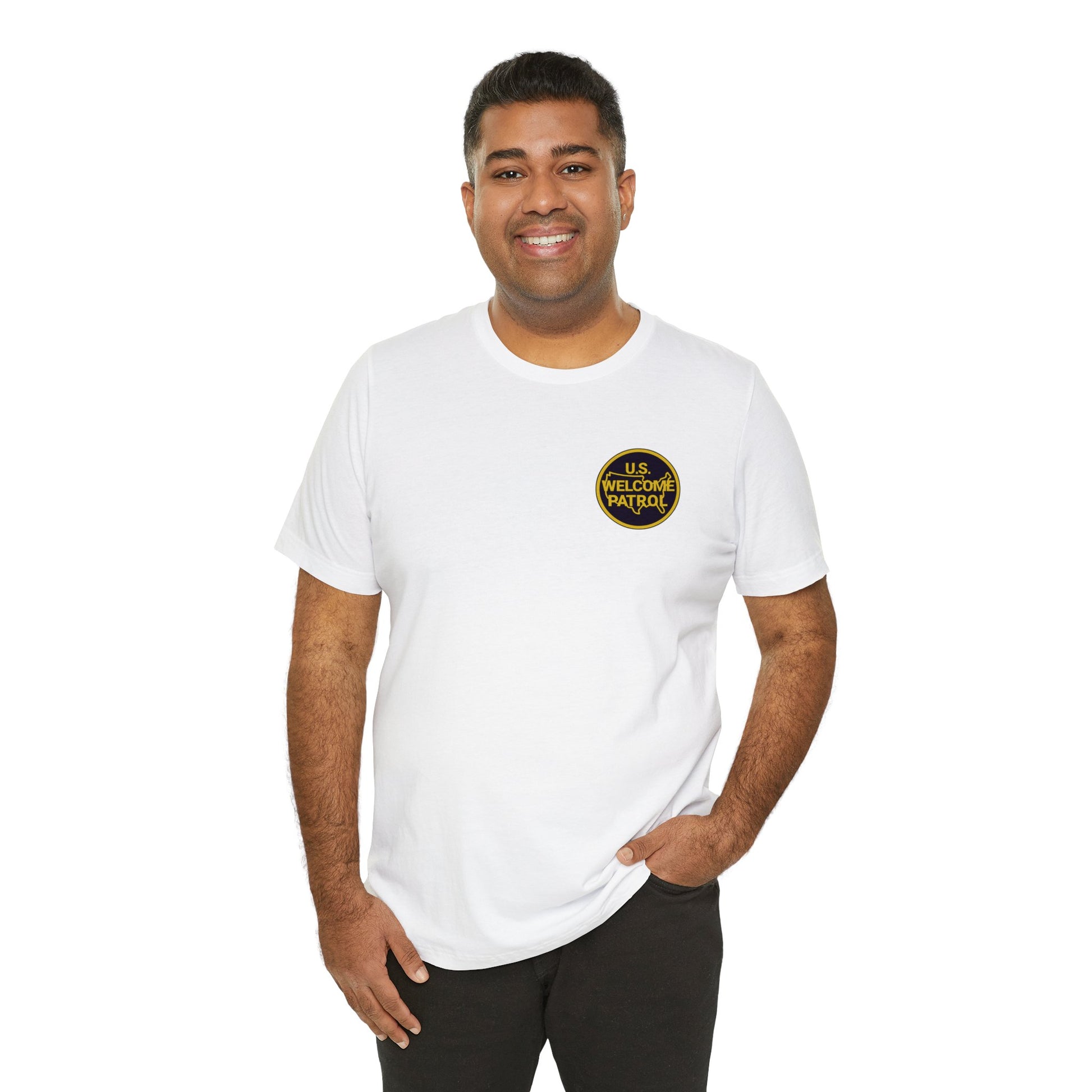 US Welcome Patrol Parody - Unisex Jersey Short Sleeve Tee - OCDandApparel
