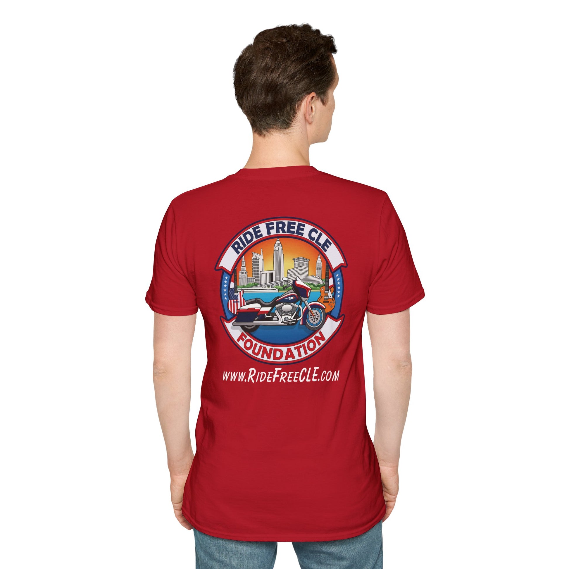 Ride Free CLE - Unisex Softstyle T-Shirt - OCDandApparel