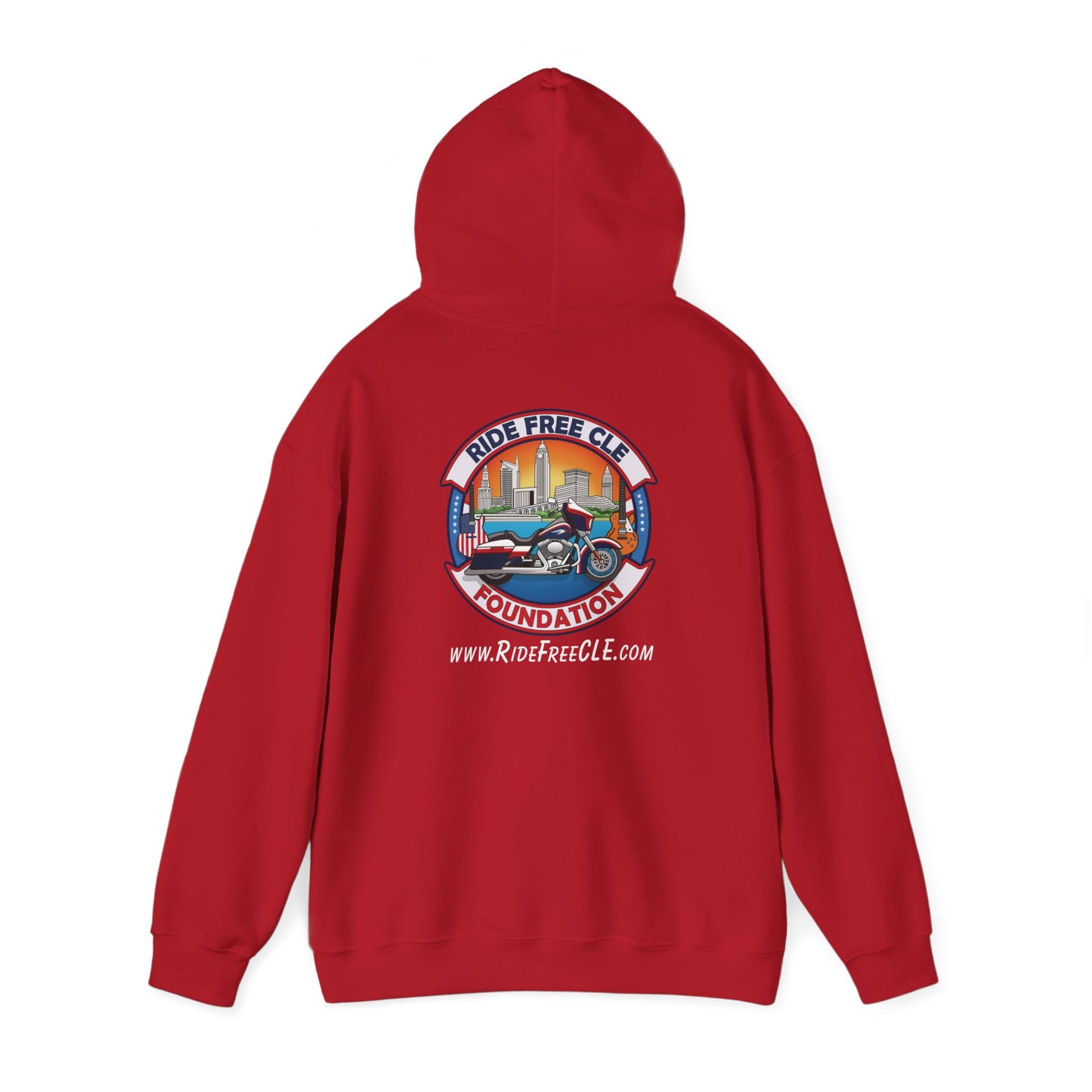 Ride Free CLE - Unisex Heavy Blend™ Hooded Sweatshirt - OCDandApparel