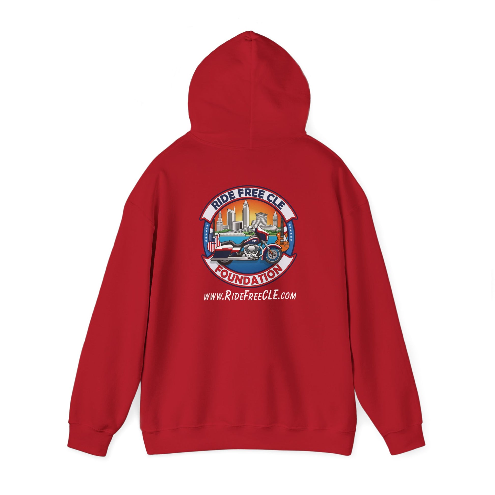 Ride Free CLE - Unisex Heavy Blend™ Hooded Sweatshirt - OCDandApparel