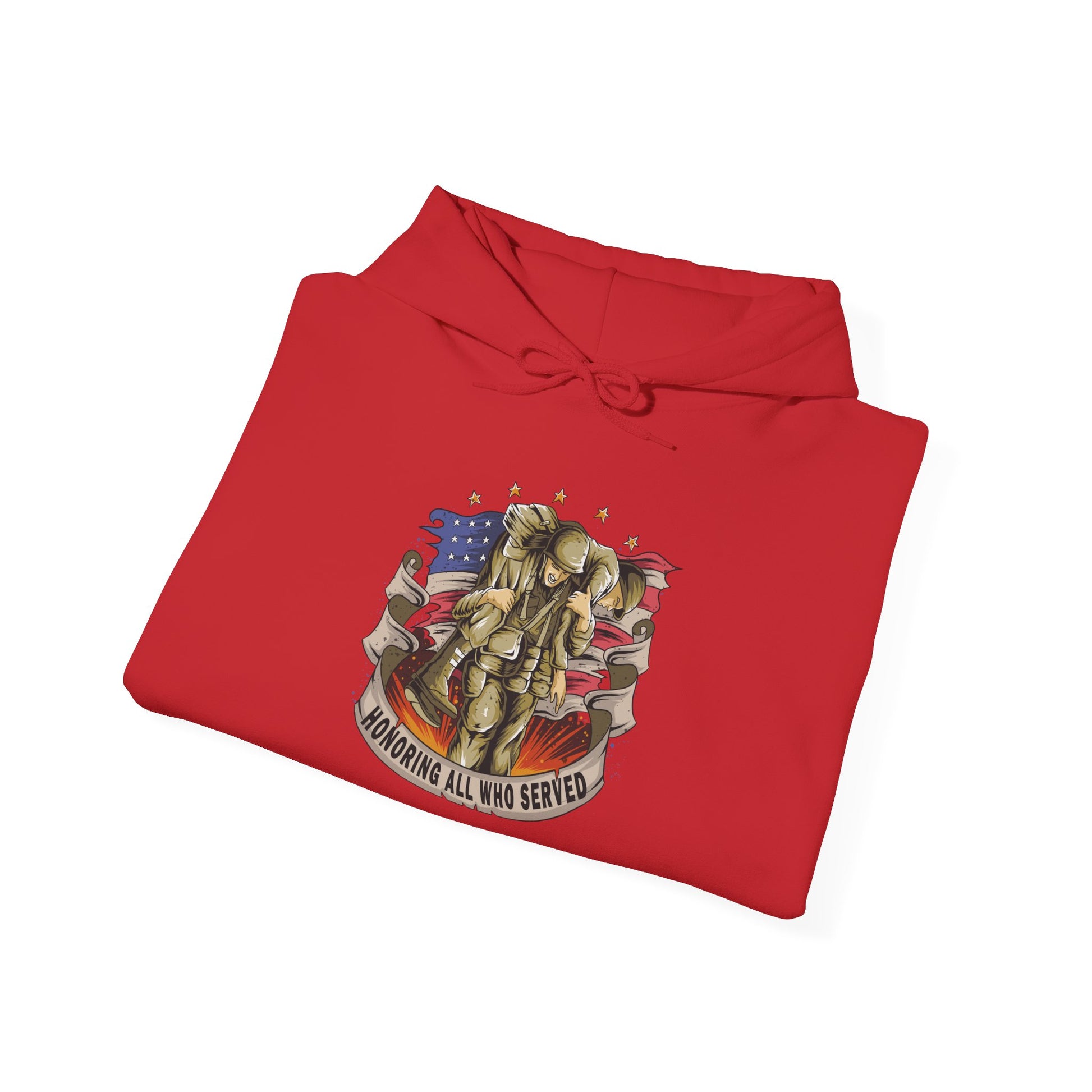 Honoring All Who Served - Unisex Heavy Blend™ Hooded Sweatshirt - OCDandApparel
