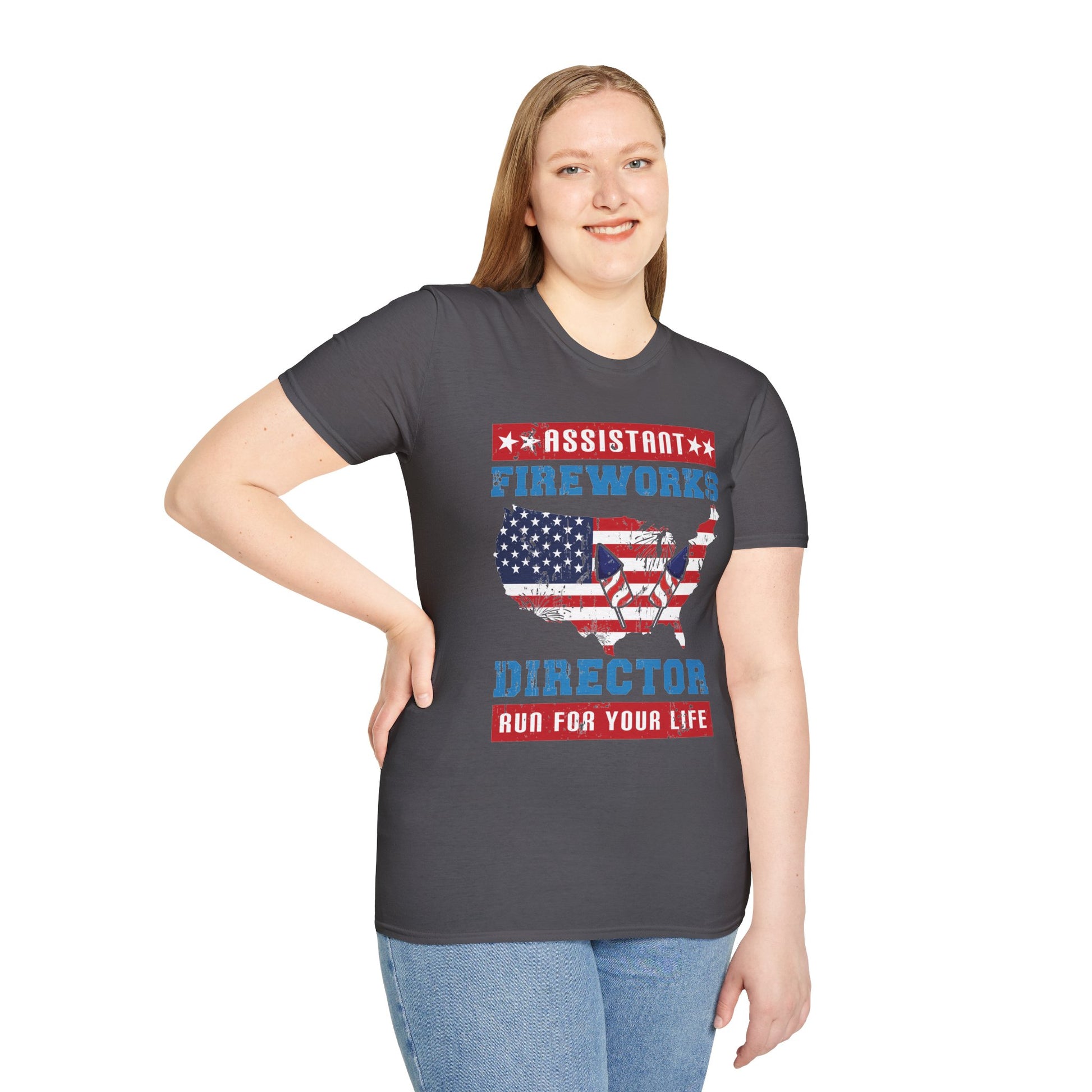 Assistant Fireworks Director - Unisex Softstyle T-Shirt - OCDandApparel