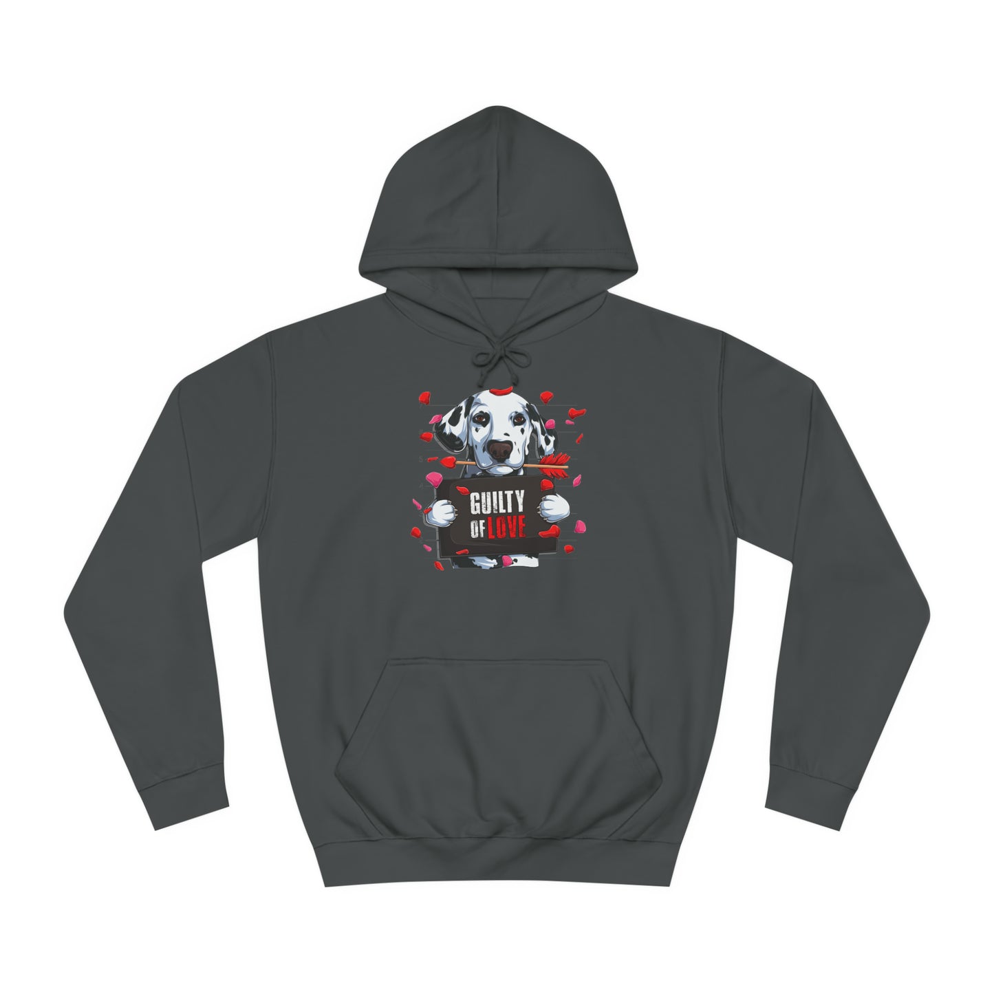 Guilty of Love Dalmatian - Unisex College Hoodie - OCDandApparel