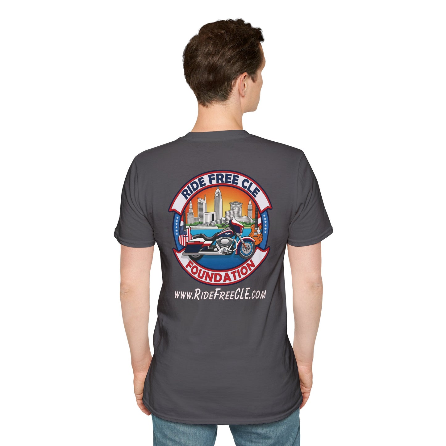 Ride Free CLE - Unisex Softstyle T-Shirt - OCDandApparel