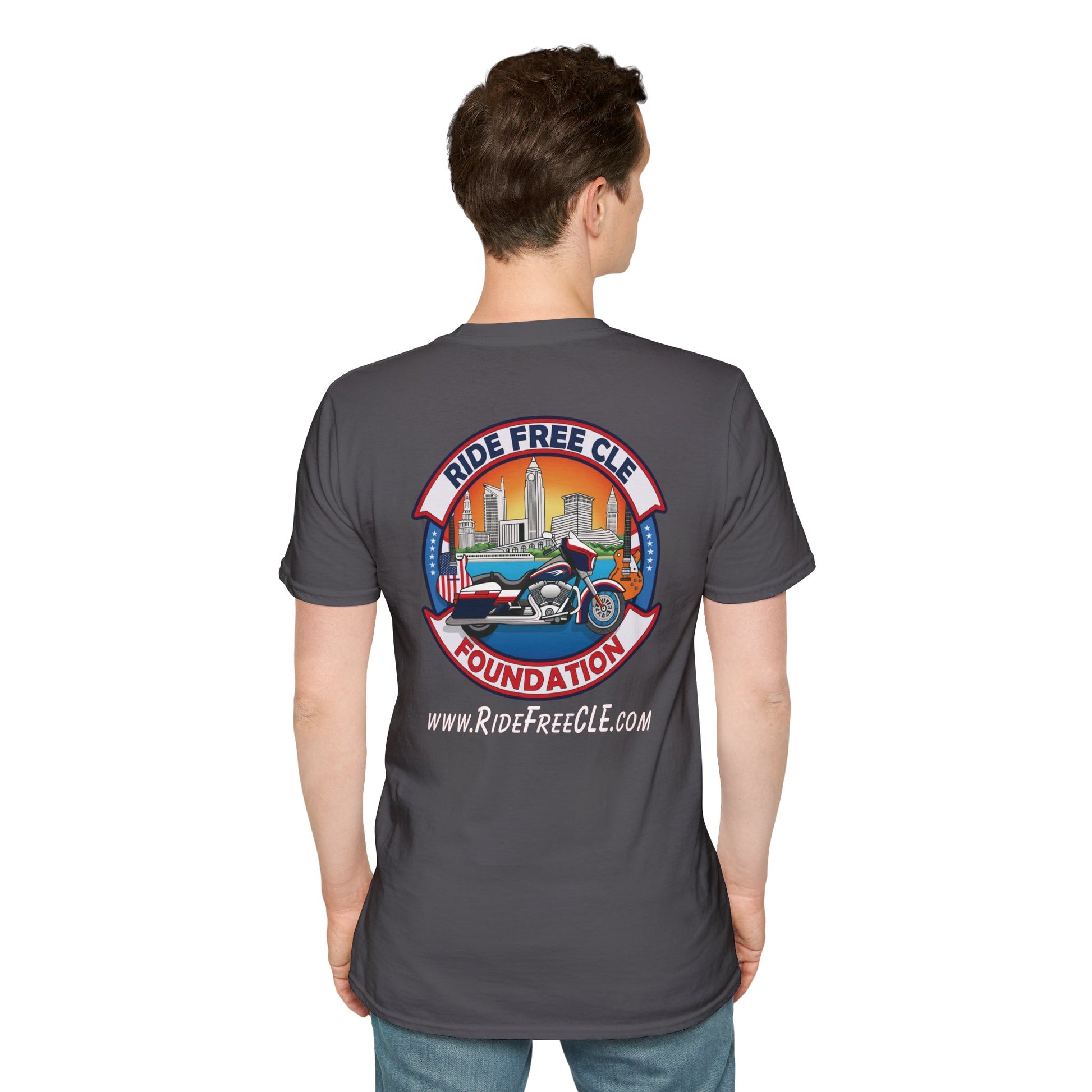 Ride Free CLE - Unisex Softstyle T-Shirt - OCDandApparel