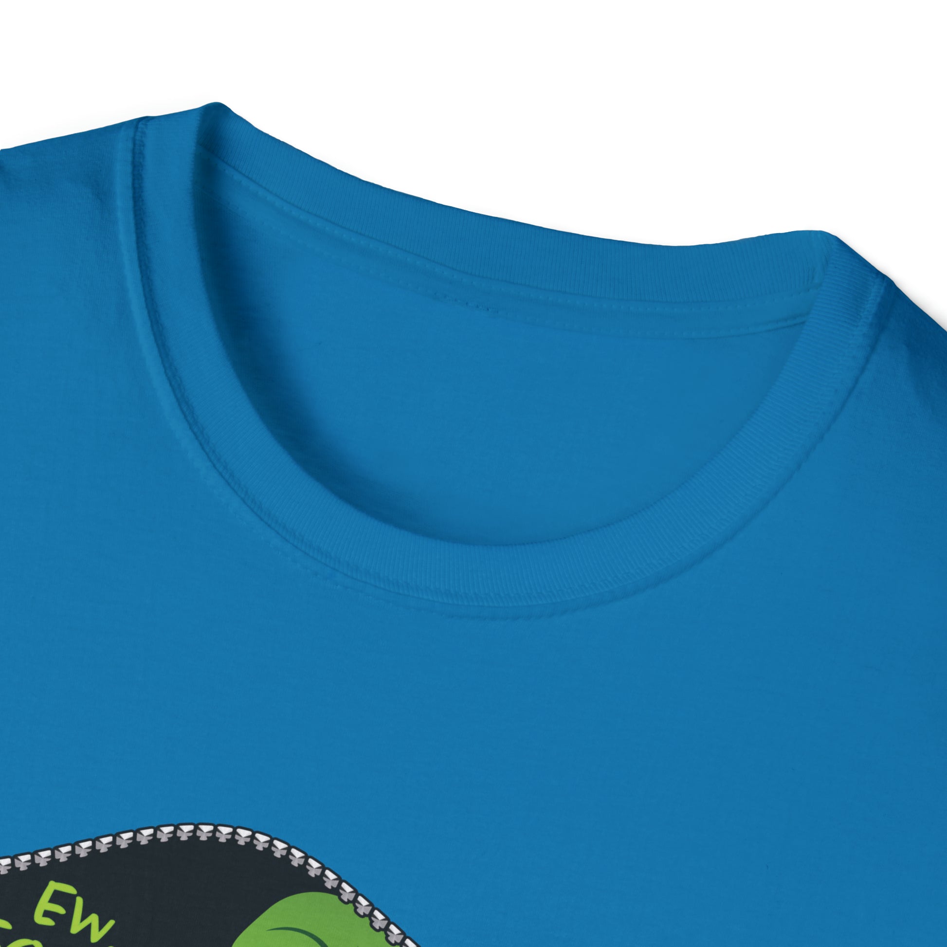 "Ew. People." Grinch in a Zipper Shirt - Unisex Softstyle T-Shirt - OCDandApparel