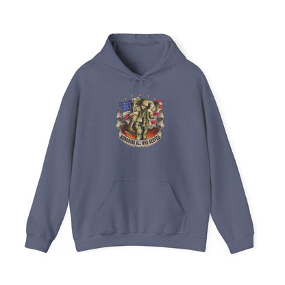 Honoring All Who Served - Unisex Heavy Blend™ Hooded Sweatshirt - OCDandApparel
